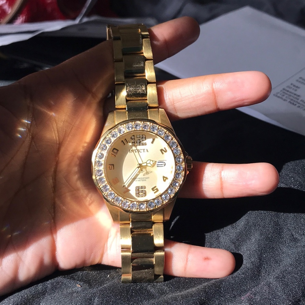 Invicta gold watch